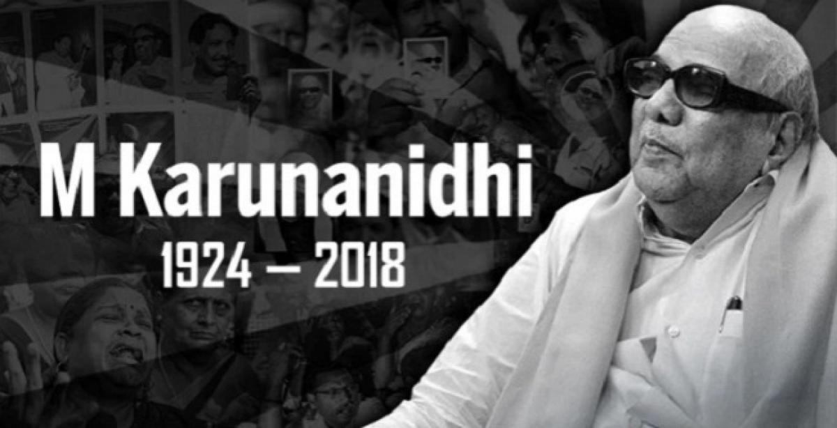 DMK chief Karunanidhi passes away